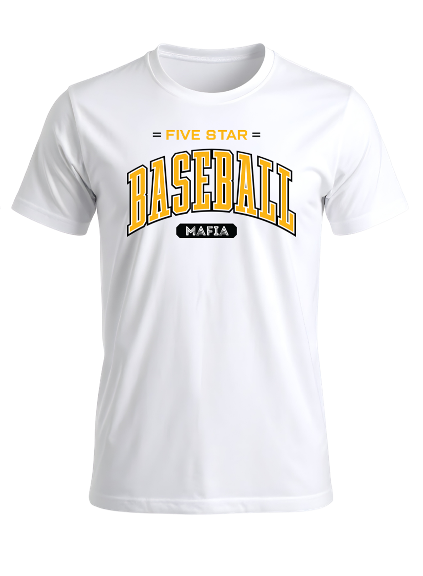 "FIVE STAR BASEBALL" Adult and Youth Dri-Fit