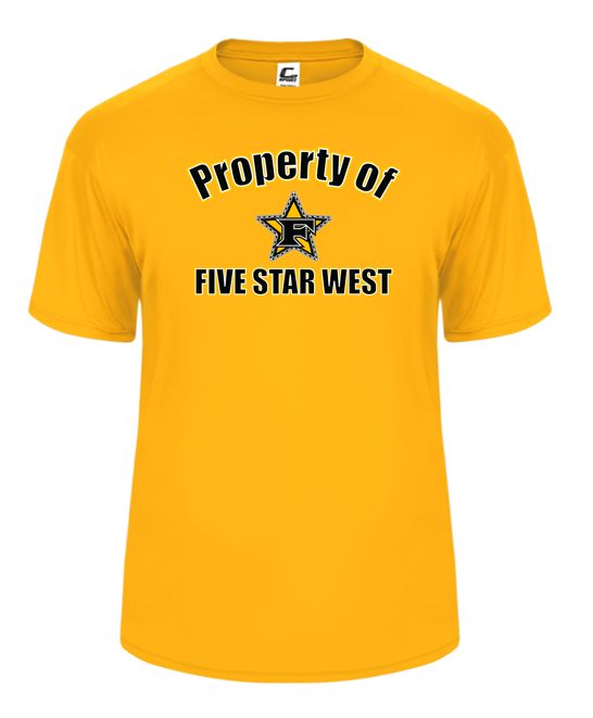 "PROPERTY OF FIVE STAR WEST " Adult and Youth Dri-Fit